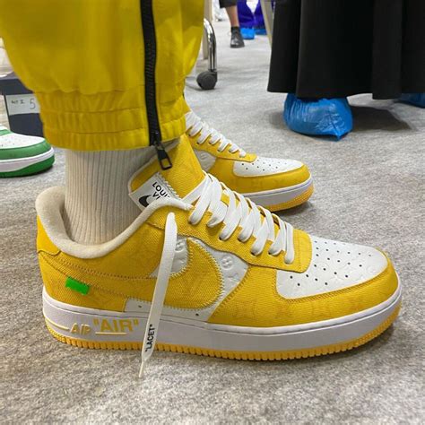 louis vuitton nike air force 1 yellow|louis vuitton nike air force 1 price.